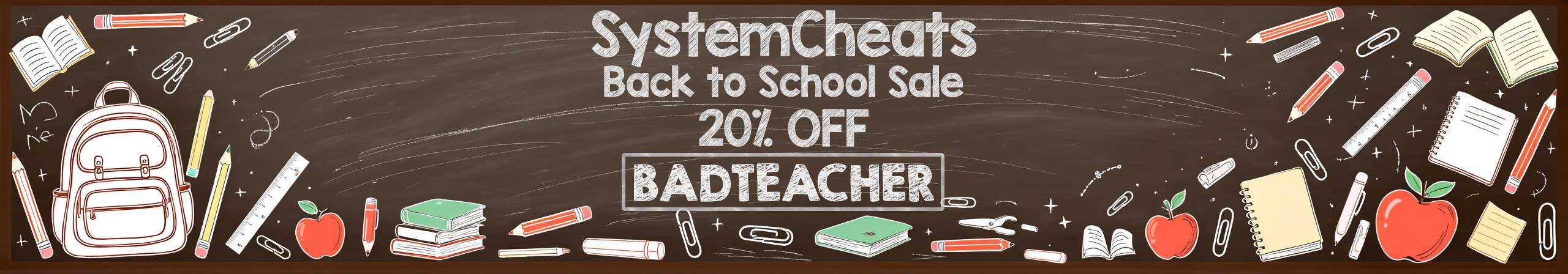 Back to School 20% Discount!