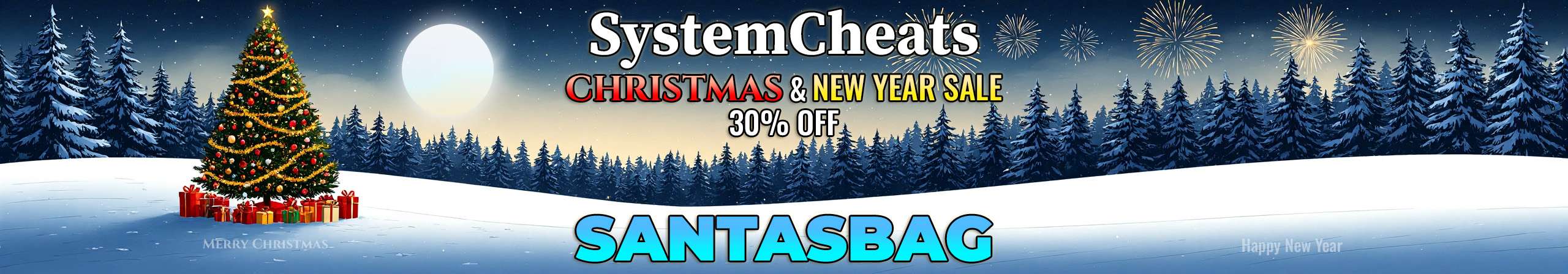 Christmas & New Year Sale 30% Discount!