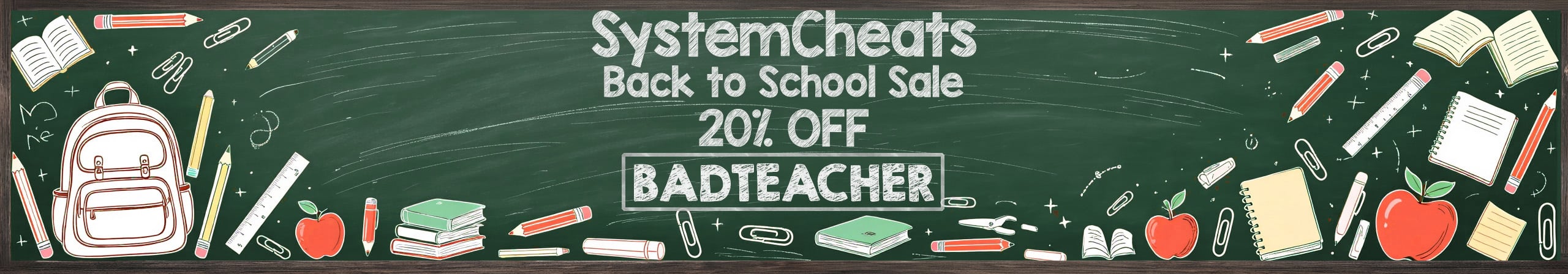 Back to School 20% Discount!